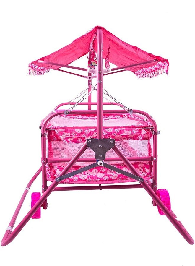 Avani MetroBuzz Mini Baby Swing with Pram (Red) - Image 3